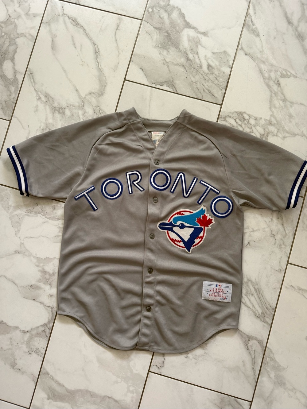 Vintage Joe Carter Toronto Blue Jays 90s CCM Baseball Jersey Sz M Authentic Vtg